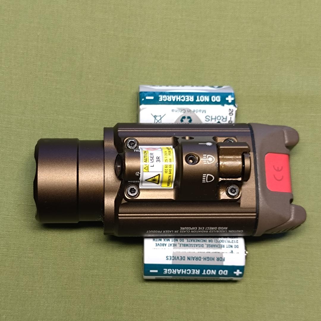 Olight BALDR RL レーザー&LED 電池式タクティカルライト茶