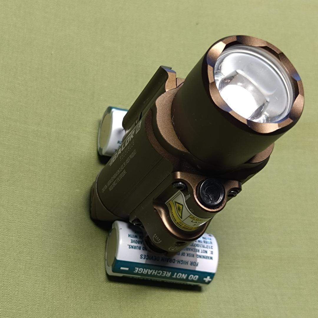 Olight BALDR RL レーザー&LED 電池式タクティカルライト茶