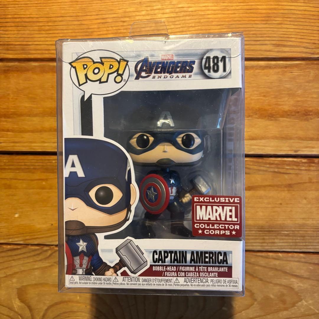 Funko キャプテンアメリカ エンドゲーム 限定 ムジョルニア 新品 481