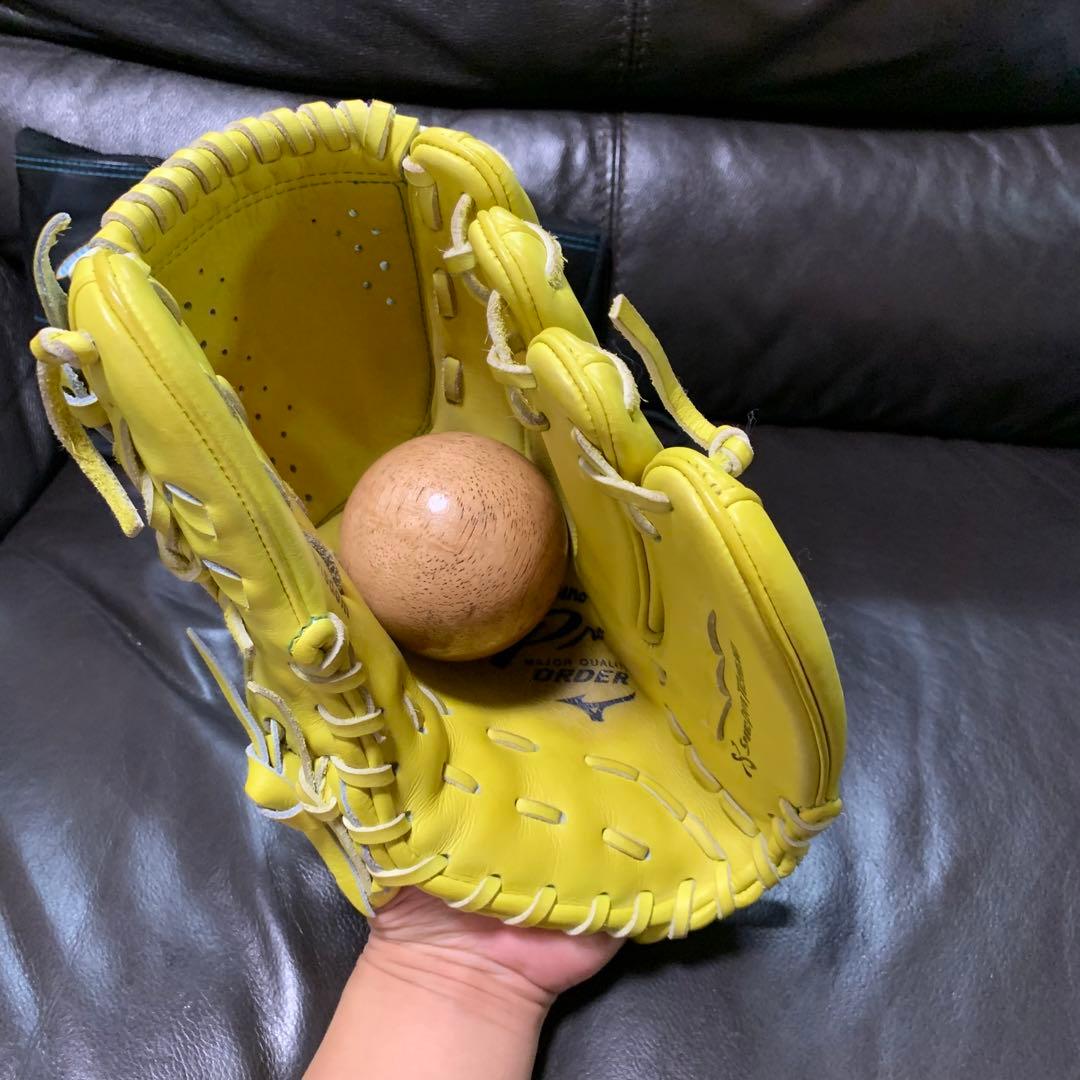 N*o様 ミズノプロオーダー　硬式投手用グローブ ダイバーシティブルー