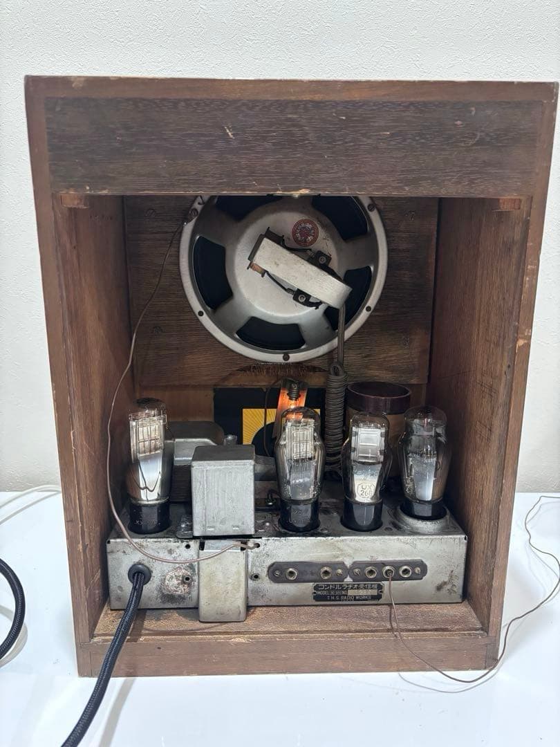 レトロ　戦前　真空管ラジオ　コンドルラジオ受信機　RC-300 並4 整備済