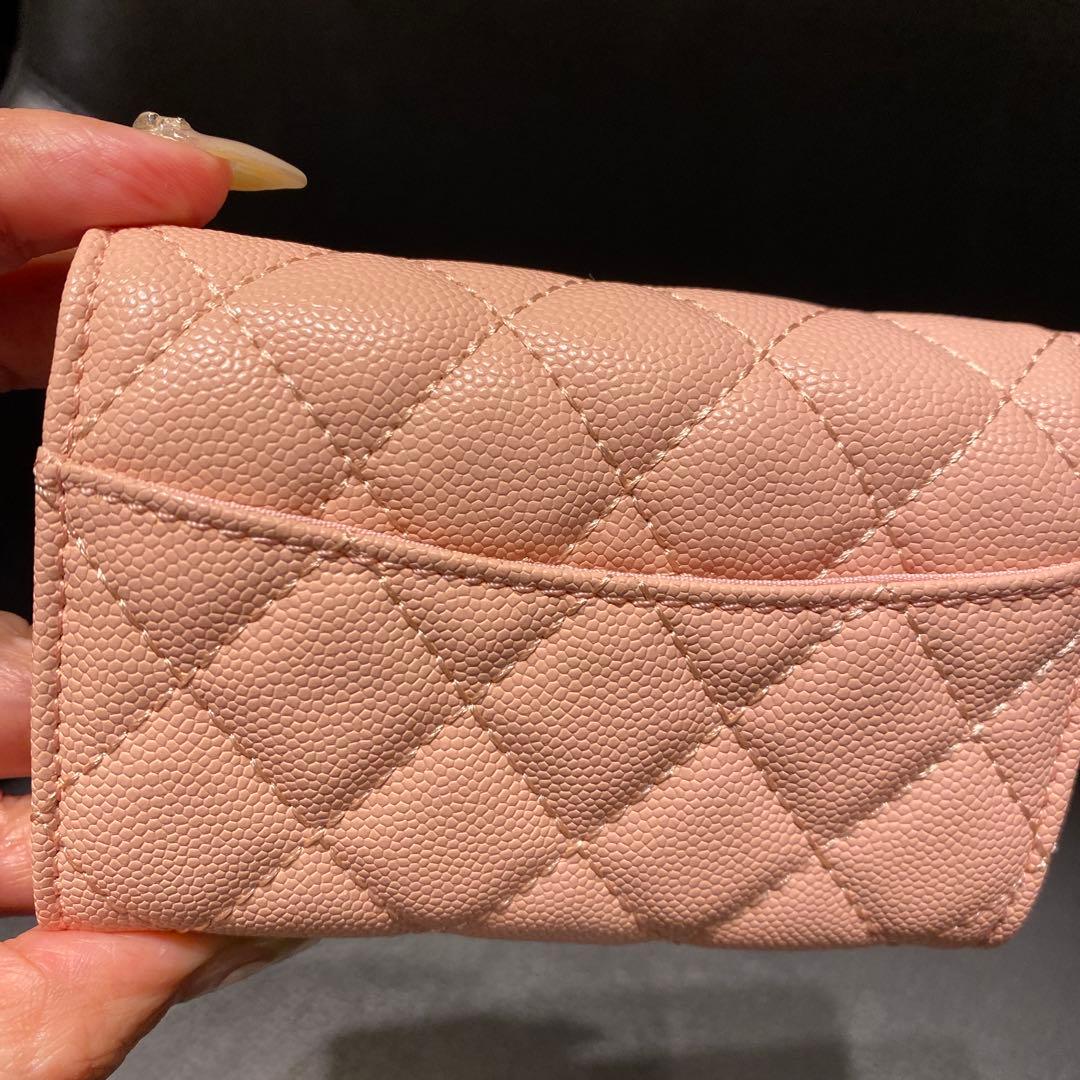 ノベルティ CHANEL ピンクレザー ケース