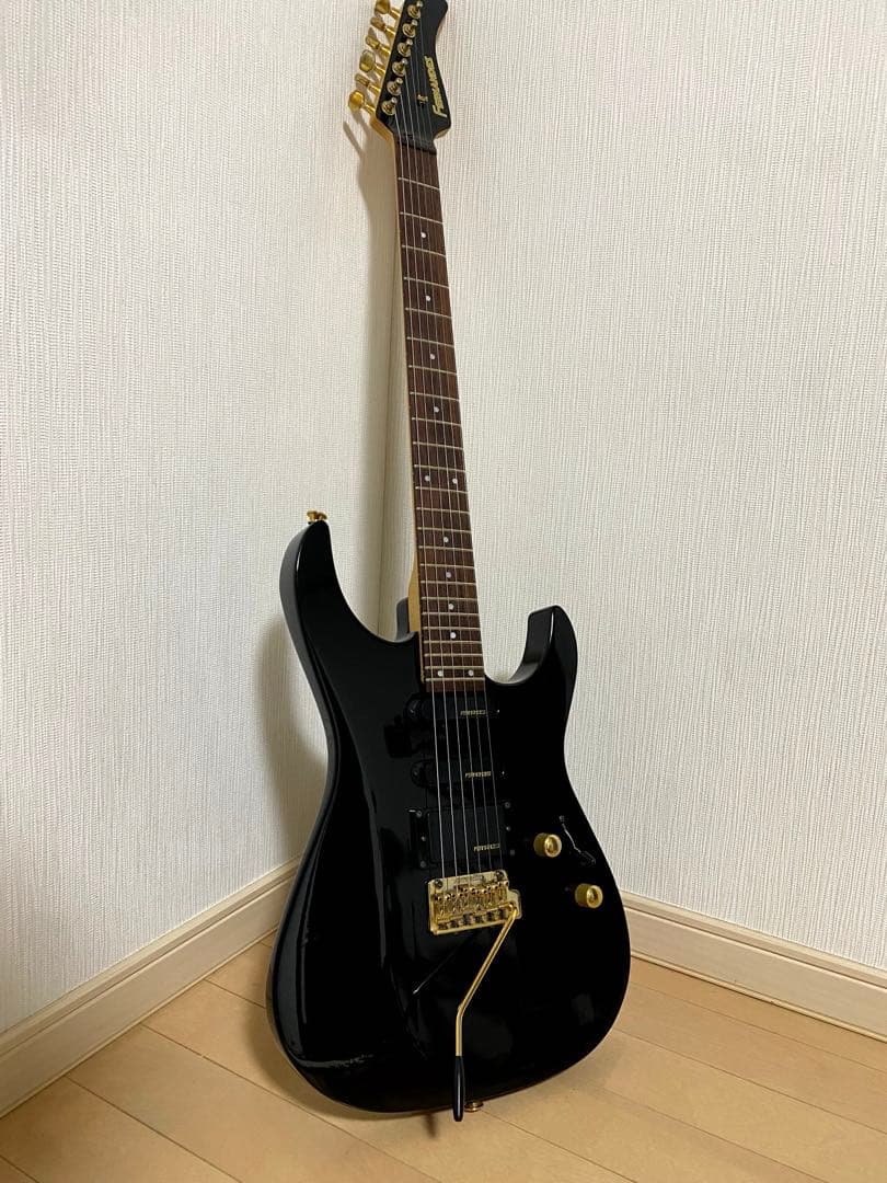 Fernandes フェルナンデス 黒xゴールドパーツ 美品 24フレット
