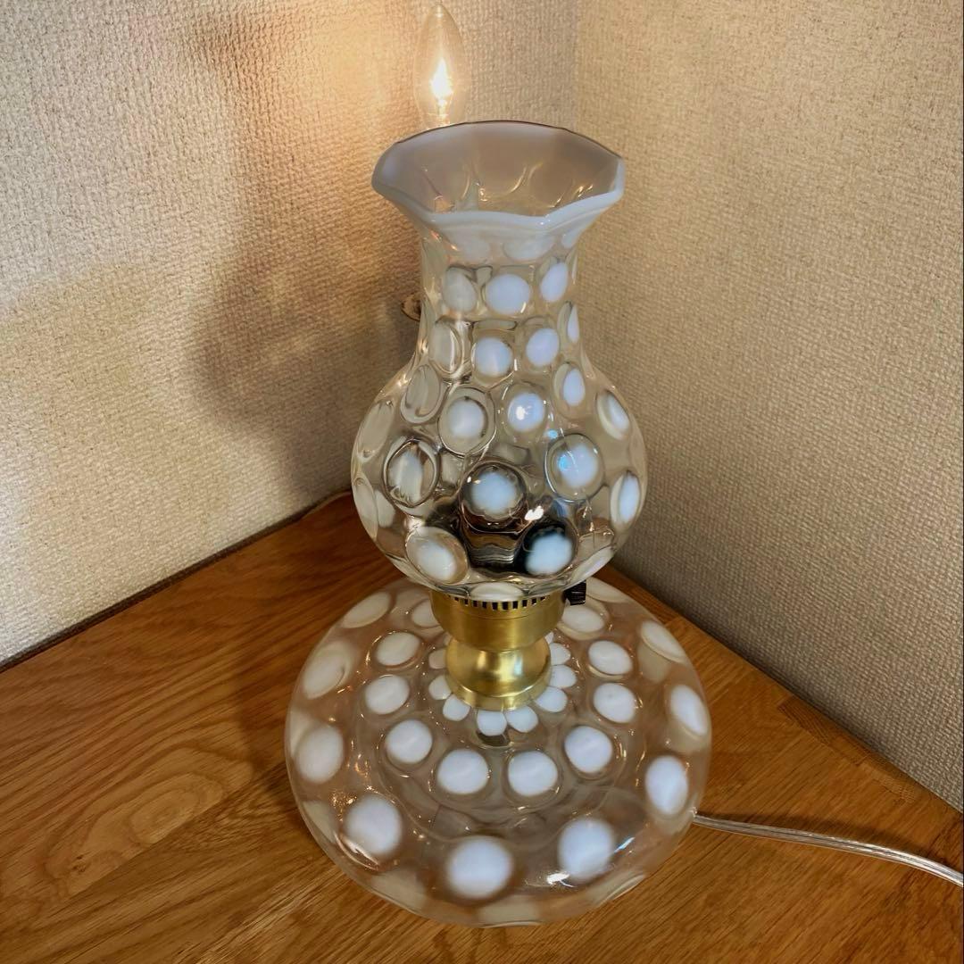 フェントン（Bigパンケーキ）1930年　ランプスタンド　アンティークシェード