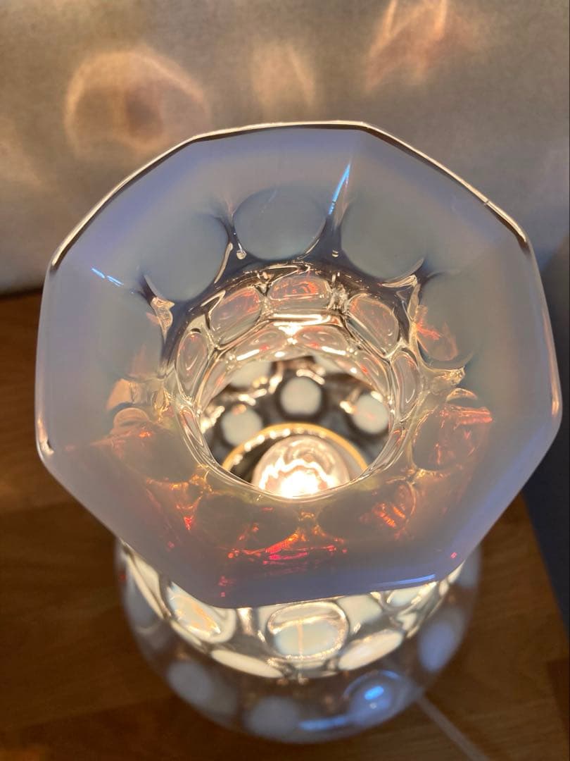 フェントン（Bigパンケーキ）1930年　ランプスタンド　アンティークシェード