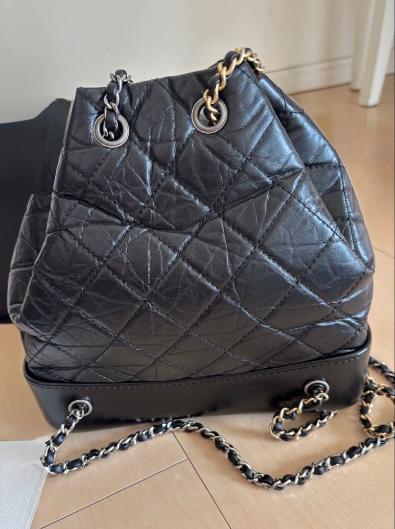 CHANELリュック マトラッセ ココマーク ガブリエル ドゥ バックパック 黒