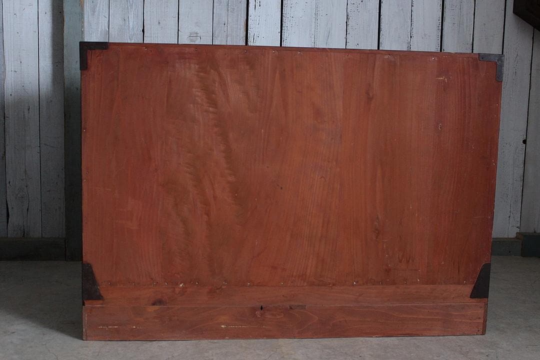 ゆず　綺麗な丸金具庄内箪笥　4杯　タンス　収納　古家具　古民家　時代家具