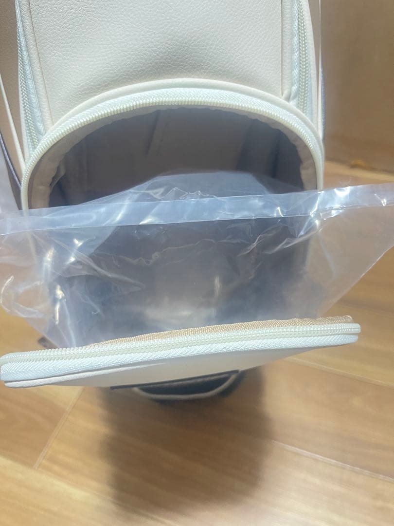 即日発送 マルボンゴルフキャディバッグ　ベージュ