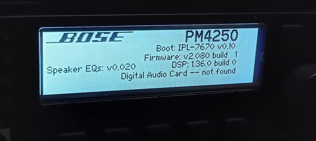 パワーアンプ BOSE PowerMatch PM4250