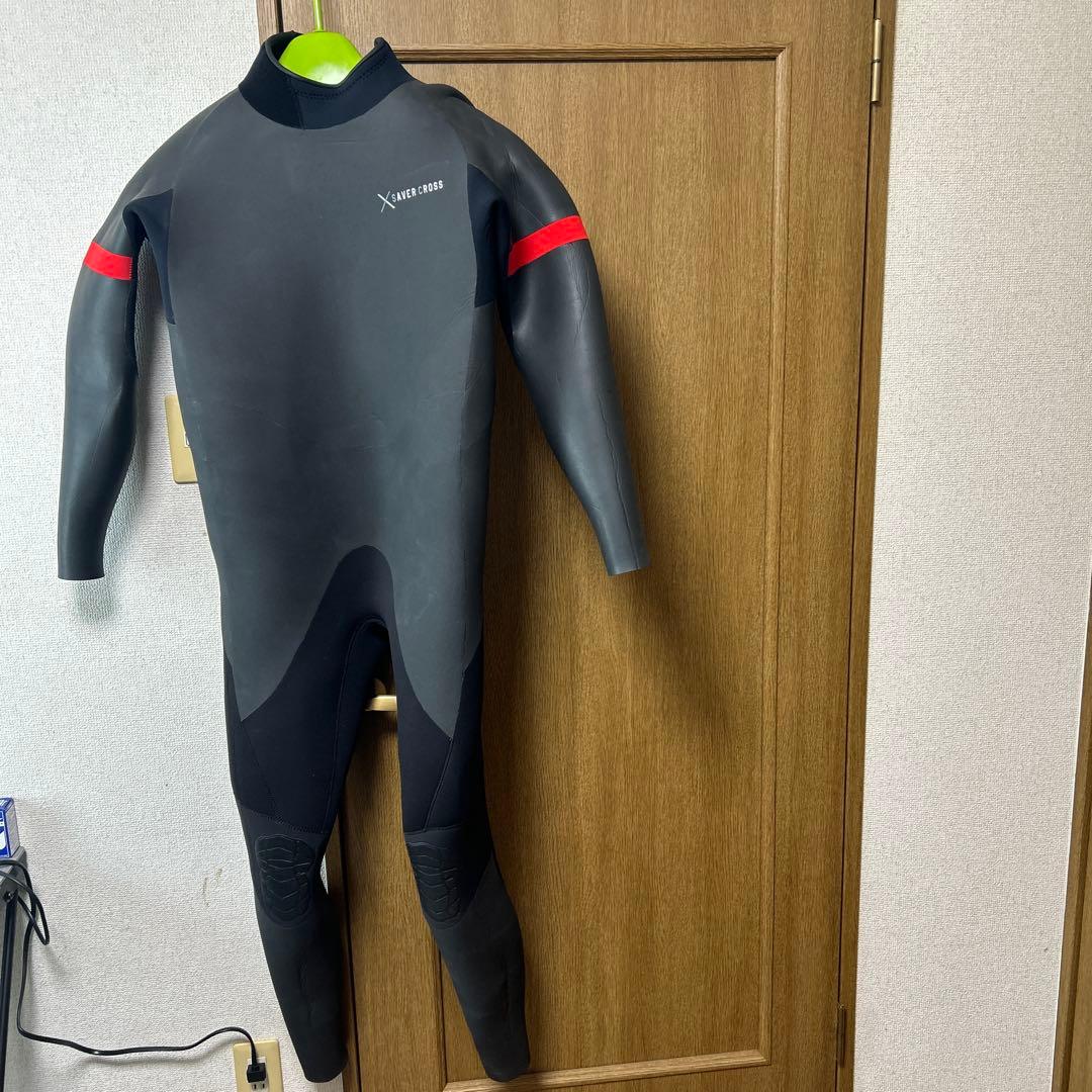 フルオーダーSAVERCROSSセミドライ フルスーツ ブラック/レッド