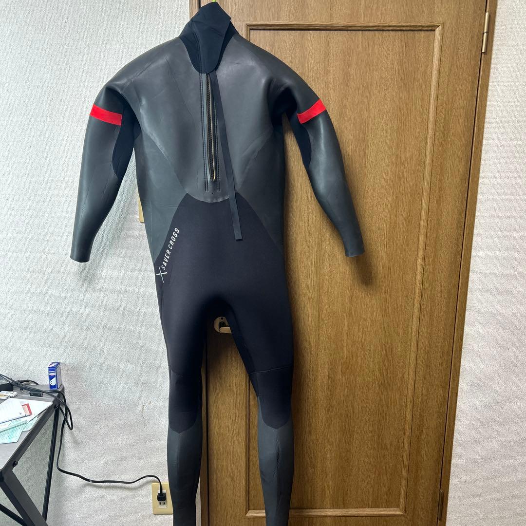 フルオーダーSAVERCROSSセミドライ フルスーツ ブラック/レッド