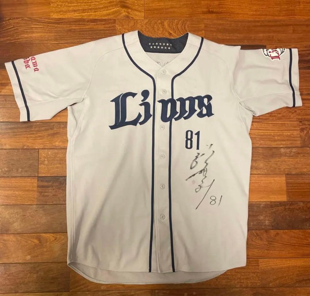 【実着用】袴田英利　試合時着用&直筆ユニフォーム