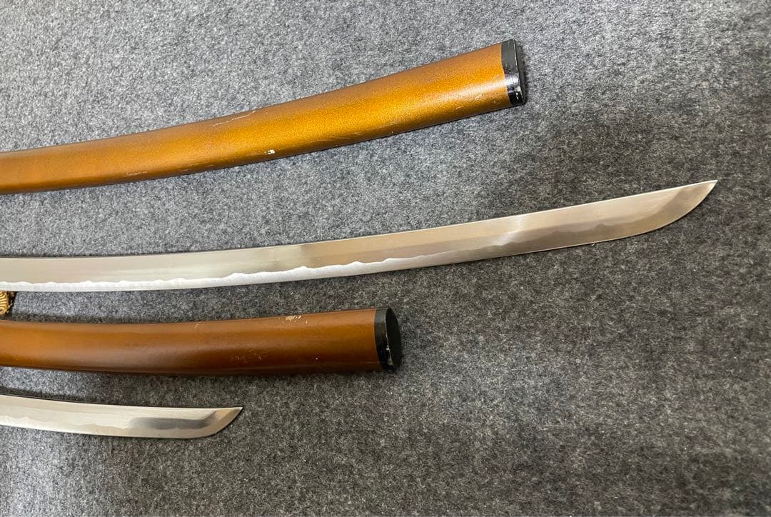 模造刀 2本セット 刀 刀剣 太刀 脇差 アンティーク （004）