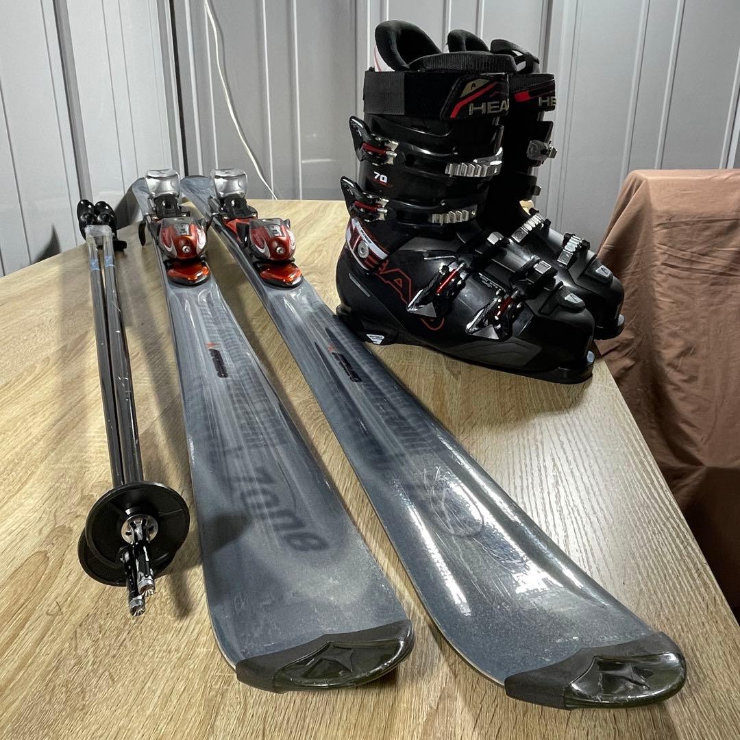 ATOMIC170cmHEAD27/27.5cmストック125cmスキーセット