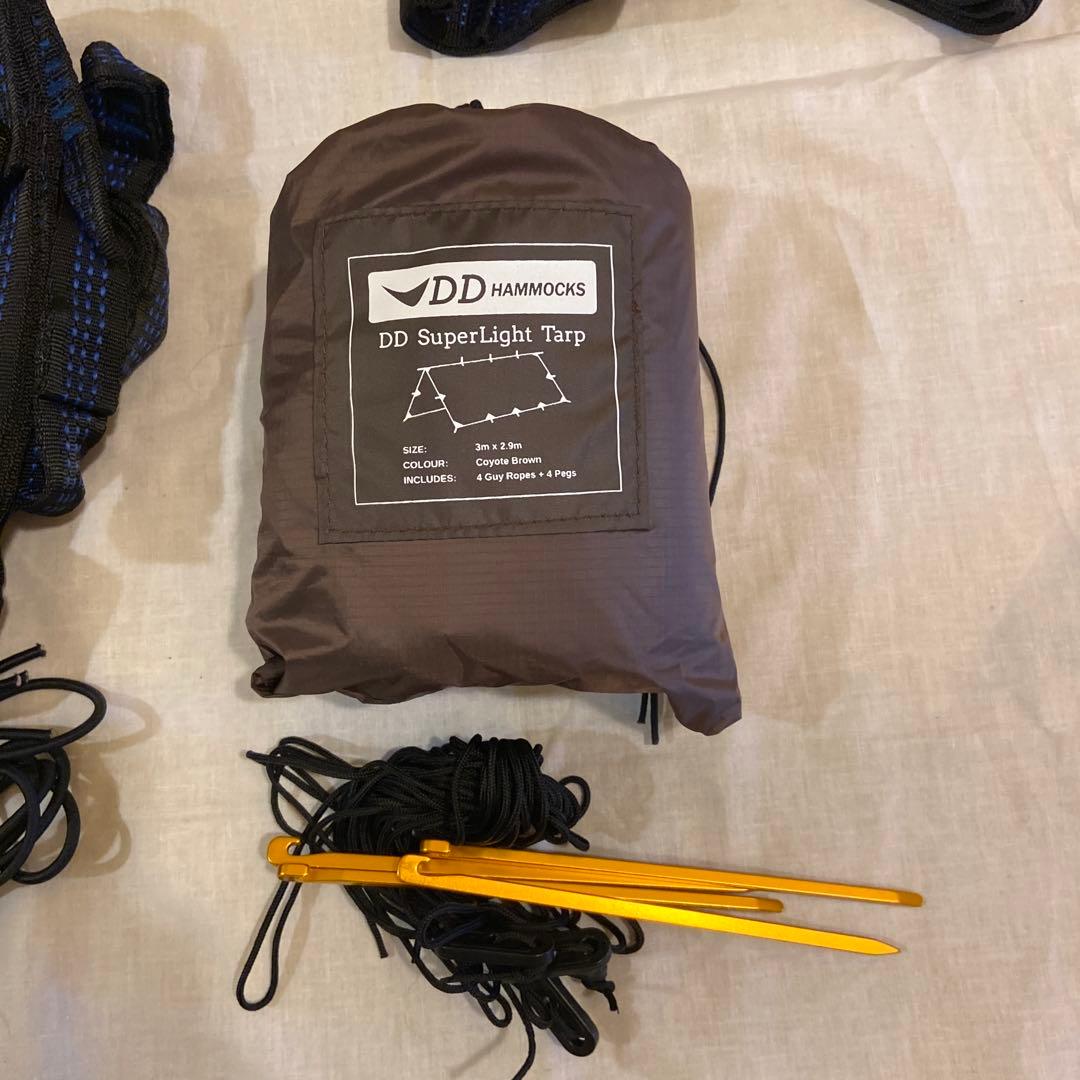 DDフロントラインハンモックとスーパーライトタープのセット！コヨーテ　未使用品