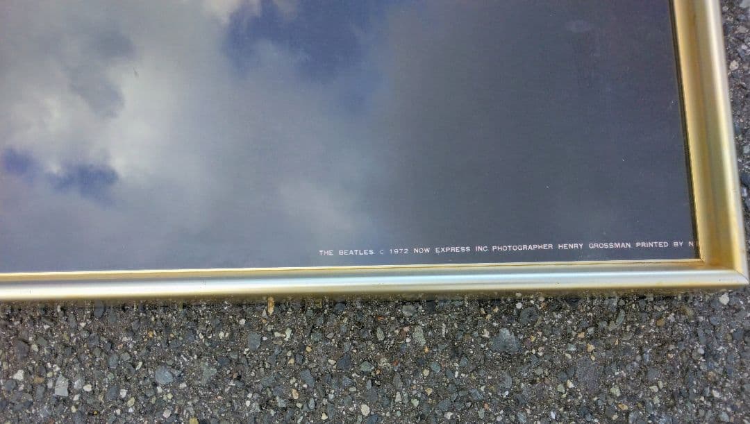 1972 ビートルズ ポスター アルミフレーム 希少 VINTAGE