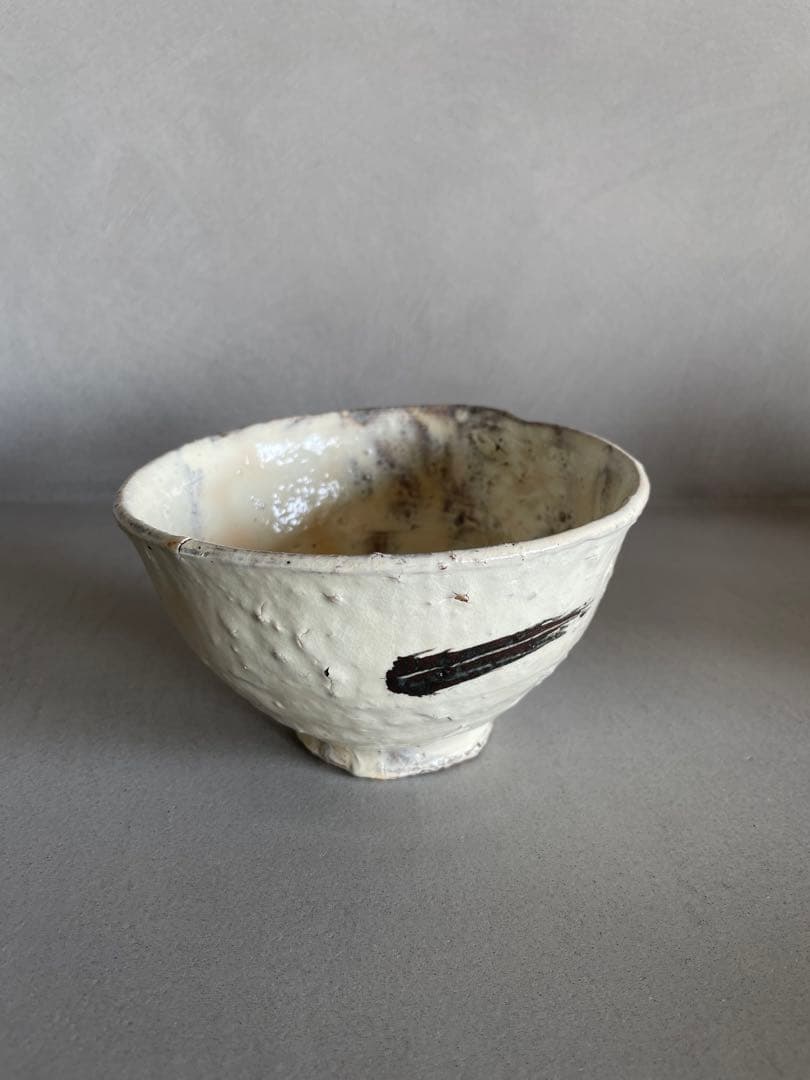 森岡成好 粉引茶碗 抹茶茶碗 小服茶碗 旅茶碗 粉引 茶盤