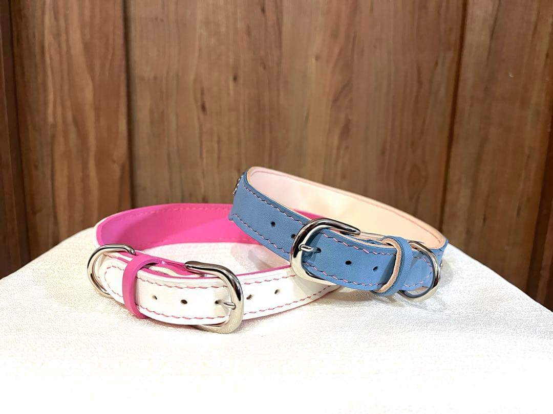 ぷ〜　犬の首輪　ハンドメイド