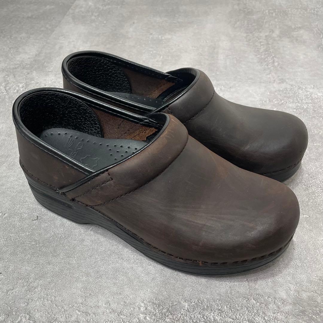 【良品】dansko ダンスコ プロフェッショナル 35 サボサンダル ブラウン
