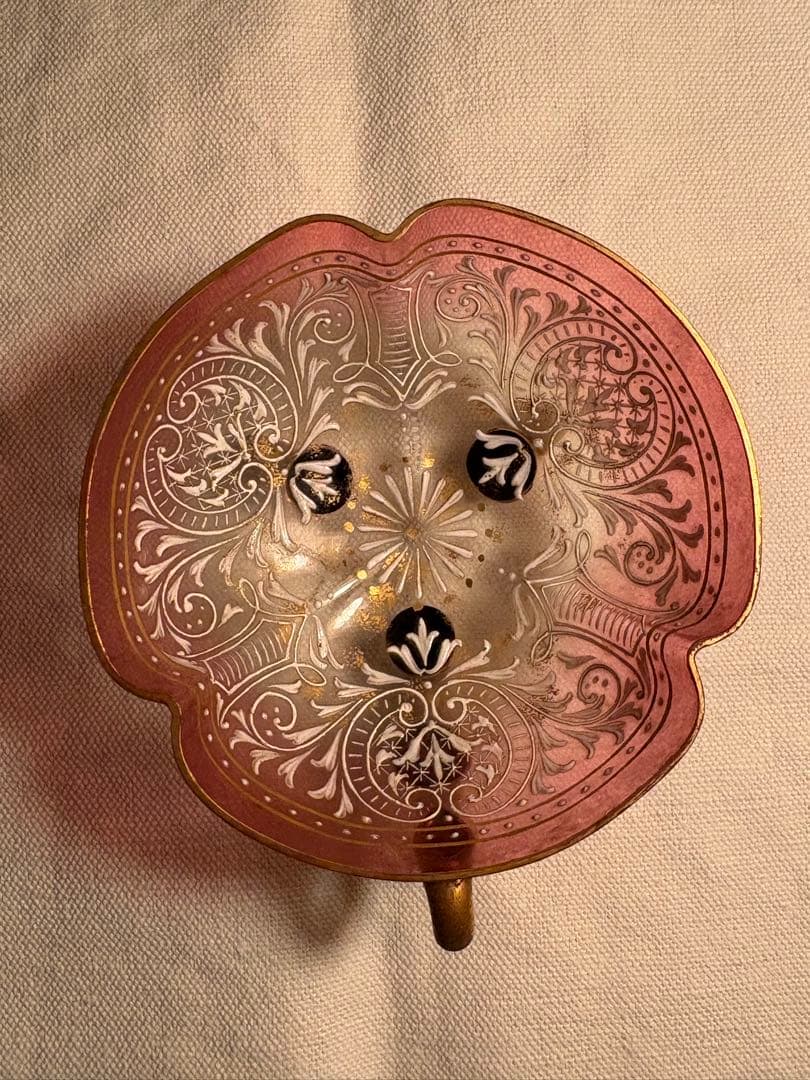 【希少】モーゼル エナメル盛 金彩 ボウル アンティーク、MOSER