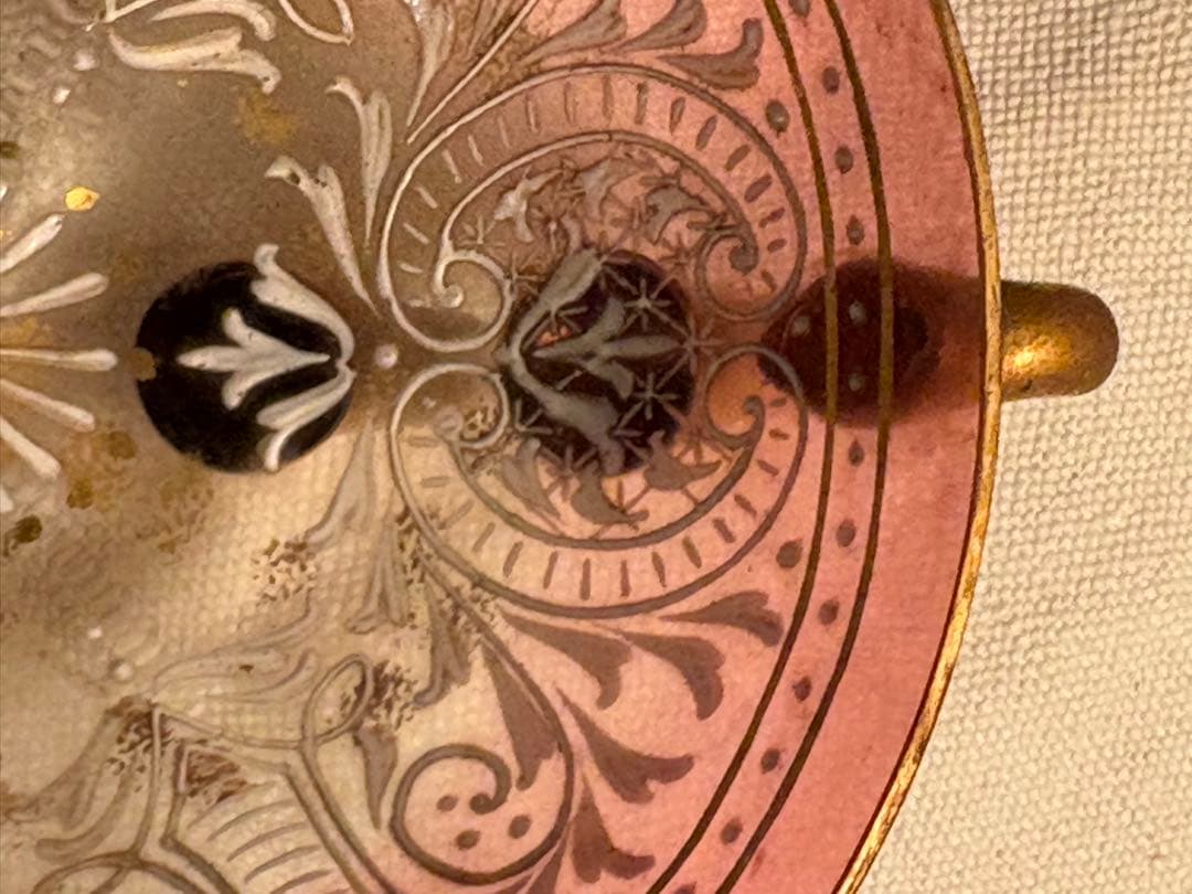 【希少】モーゼル エナメル盛 金彩 ボウル アンティーク、MOSER