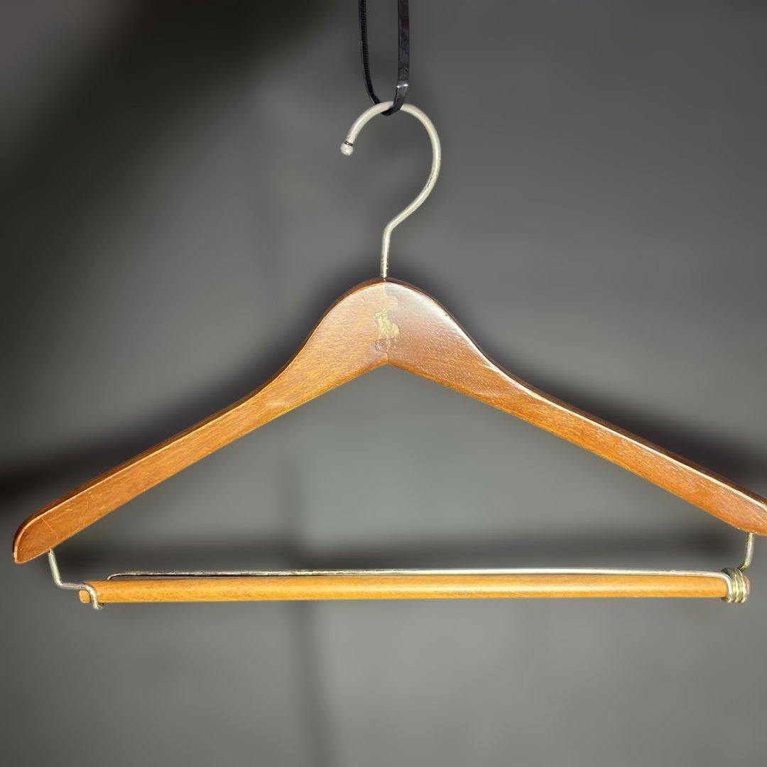 即配送！ビンテージ　ラルフローレン　ハンガー　6本　木製　polo ヴィンテージ