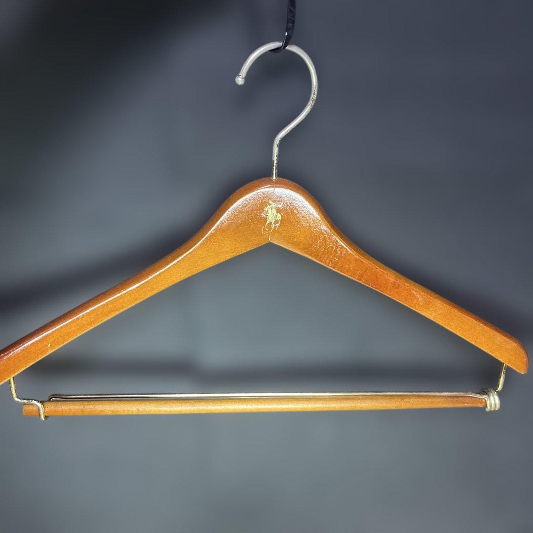 即配送！ビンテージ　ラルフローレン　ハンガー　6本　木製　polo ヴィンテージ