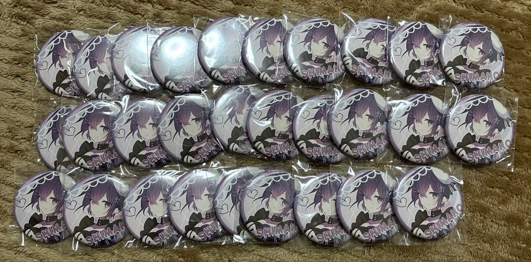 うりゃしましゃかたせん しまこ WARN12G缶バッジセット