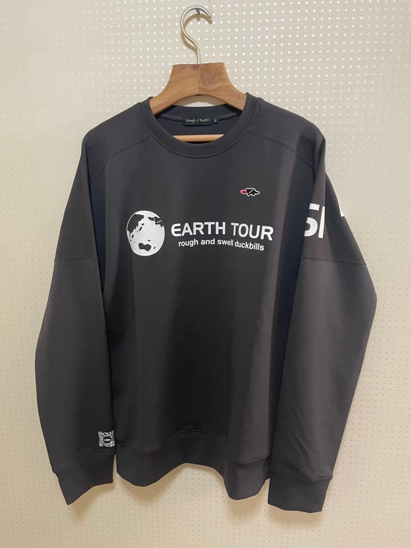 rough and swell ダンボールニットトレーナー L ダークグレー