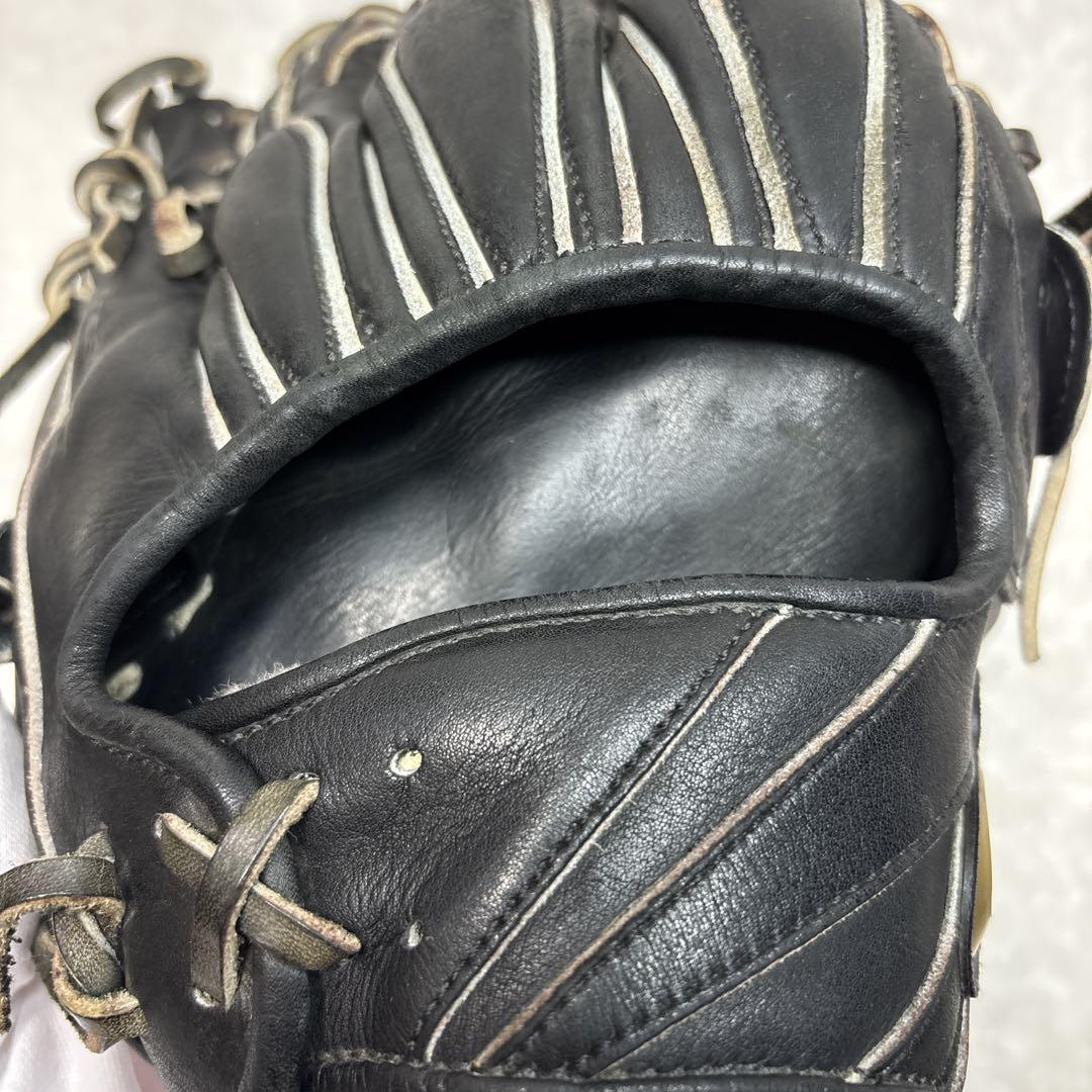 アシックス ゴールドステージ 軟式グローブ　一般用　外野手　ブラック