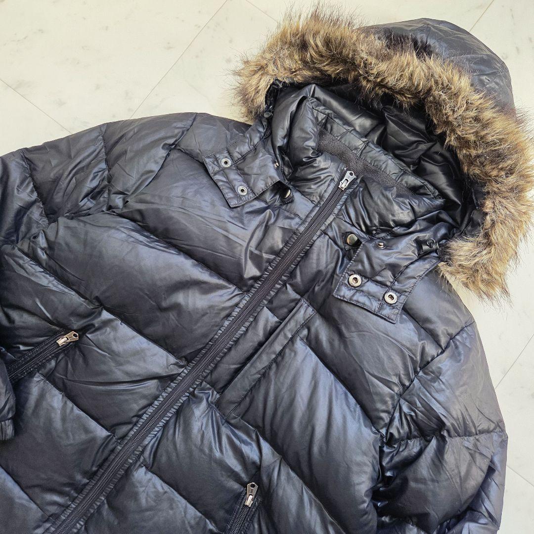 y2k archive old gap ダウンジャケット ファー 黒 短丈