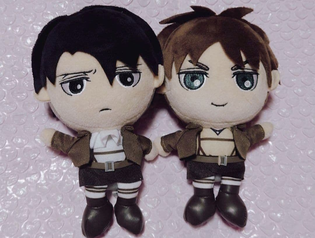 進撃の巨人 リヴァイ エレン USJ 限定 ぬいぐるみ