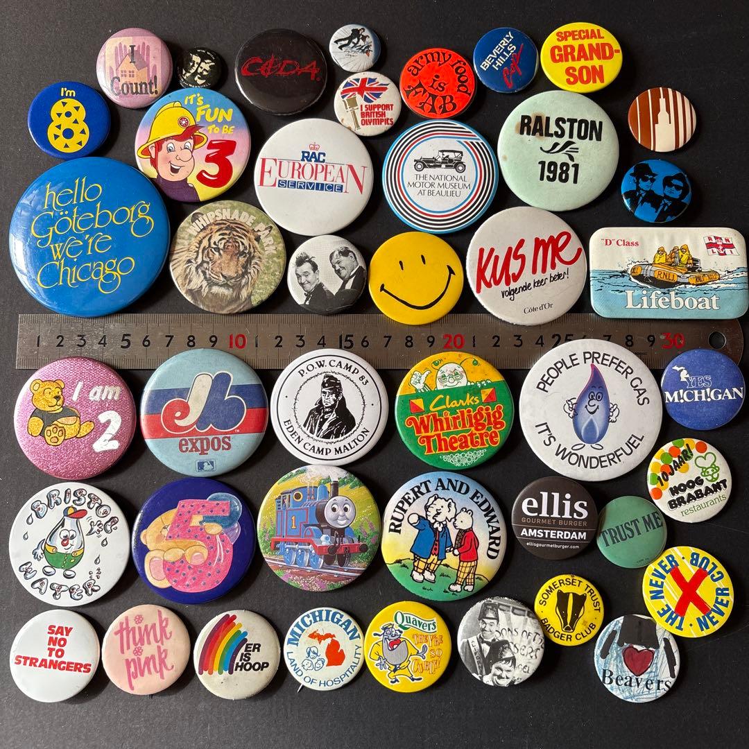 S*N様 ヴィンテージ缶バッジ300個OVER ／US／UK VINTAGE