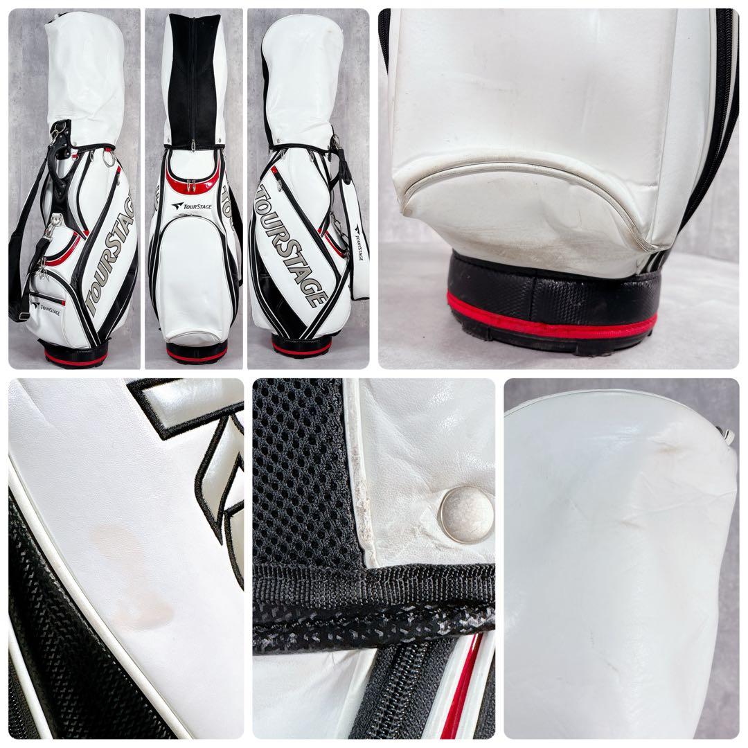 V905 ツアーステージ ゴルフクラブ メンズ フルセット ロゴ 白 カッコいい