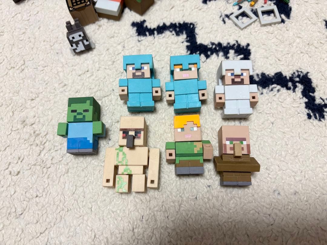 Minecraftマインクラフト マイクラ フィギュア まとめ売り 収納ケース