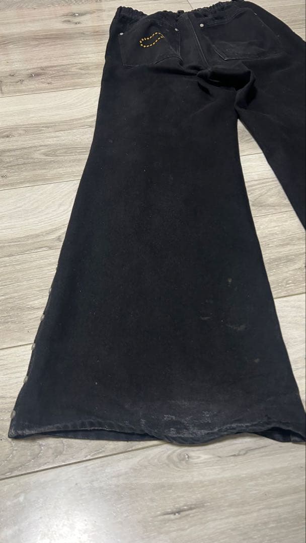 afb フレアパンツBLACK ブーツカット