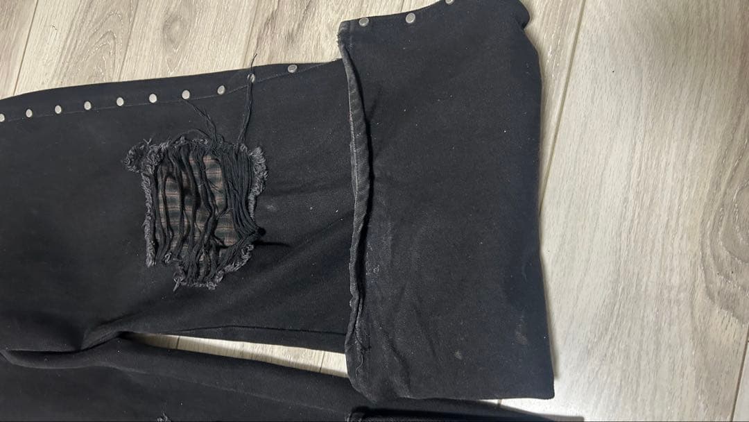 afb フレアパンツBLACK ブーツカット