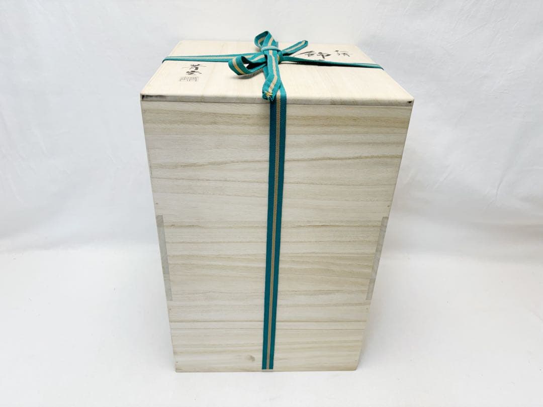 未使用 茶道具 菁宝作 仁清写 藤 飾壺 口覆仕服 網 飾り紐3本 口紐付共箱