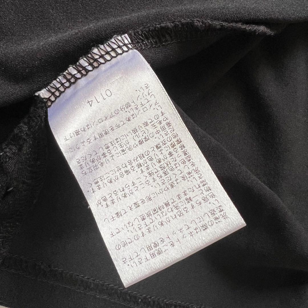 RUSSELUNO ラッセルノ　モックネック　長袖シャツ　メンズ　ロゴ　黒　L