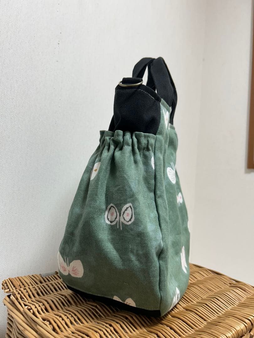 ミナペルホネン＊hanahaneギャザポケバッグ✂️ハンドメイド