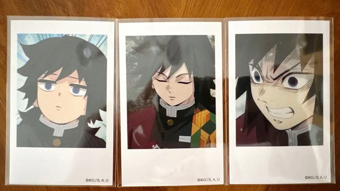 鬼滅の刃　柱カフェ　冨岡義勇　ランダムチェキ風ブロマイド　①