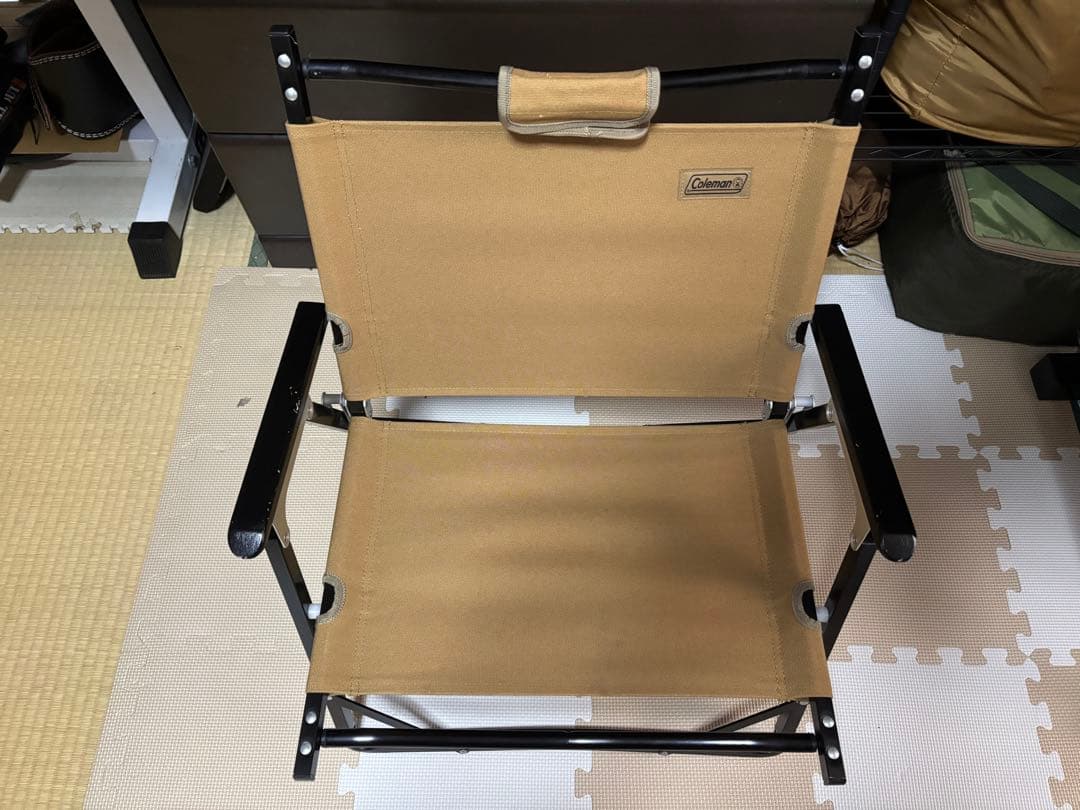 コンパクトフォールディングチェア (コットンキャンバス)2脚セット