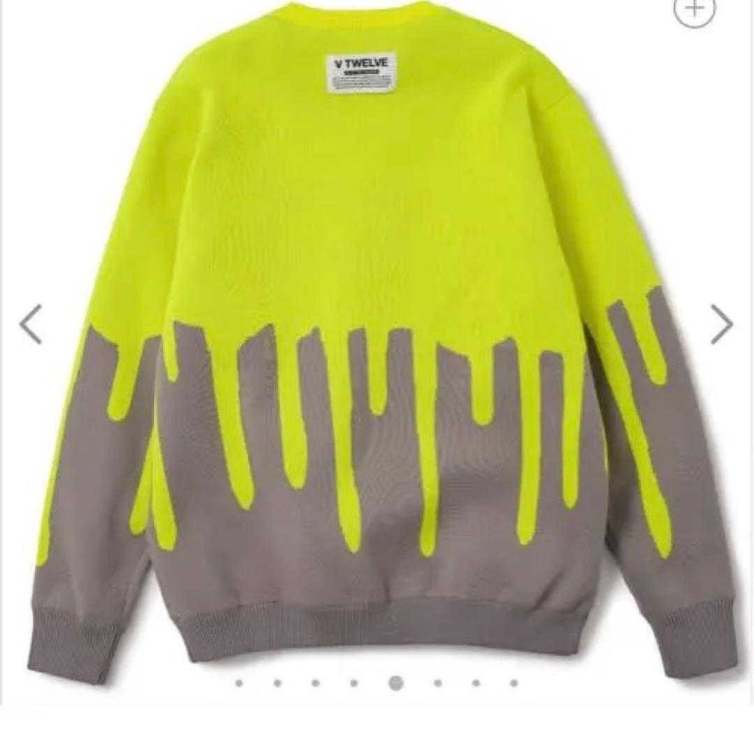VTWELVE 蛍光イエロー スウェット防寒シャツサイズXXL