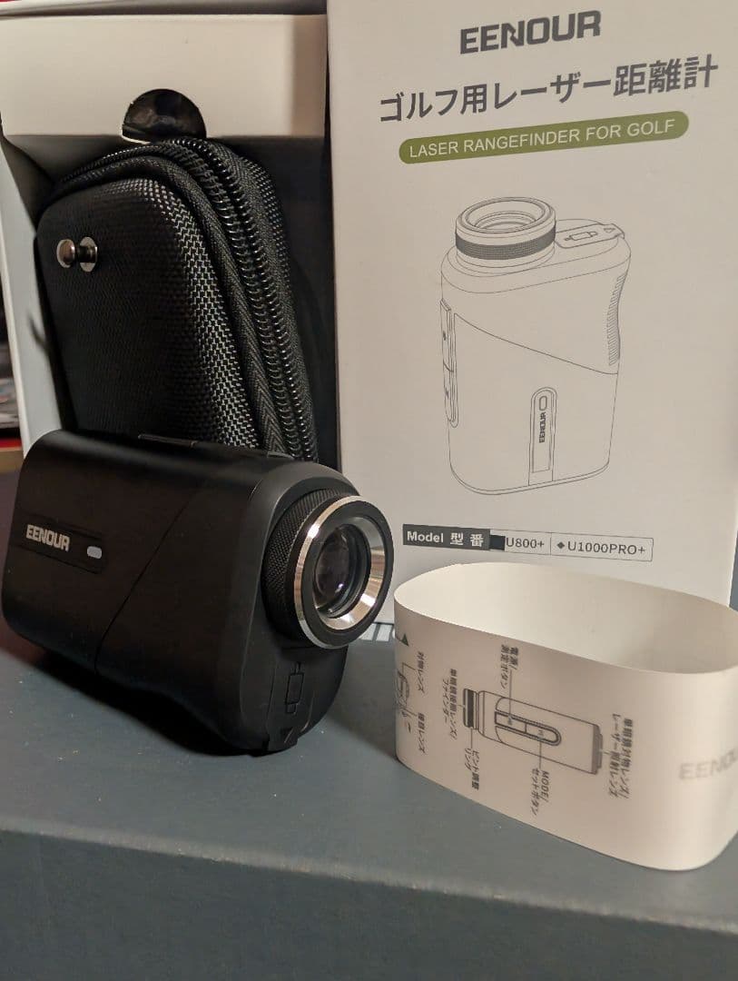 【ブラック】U800+ EENOUR ゴルフレーザー距離計 3点間測定 ゴルフ