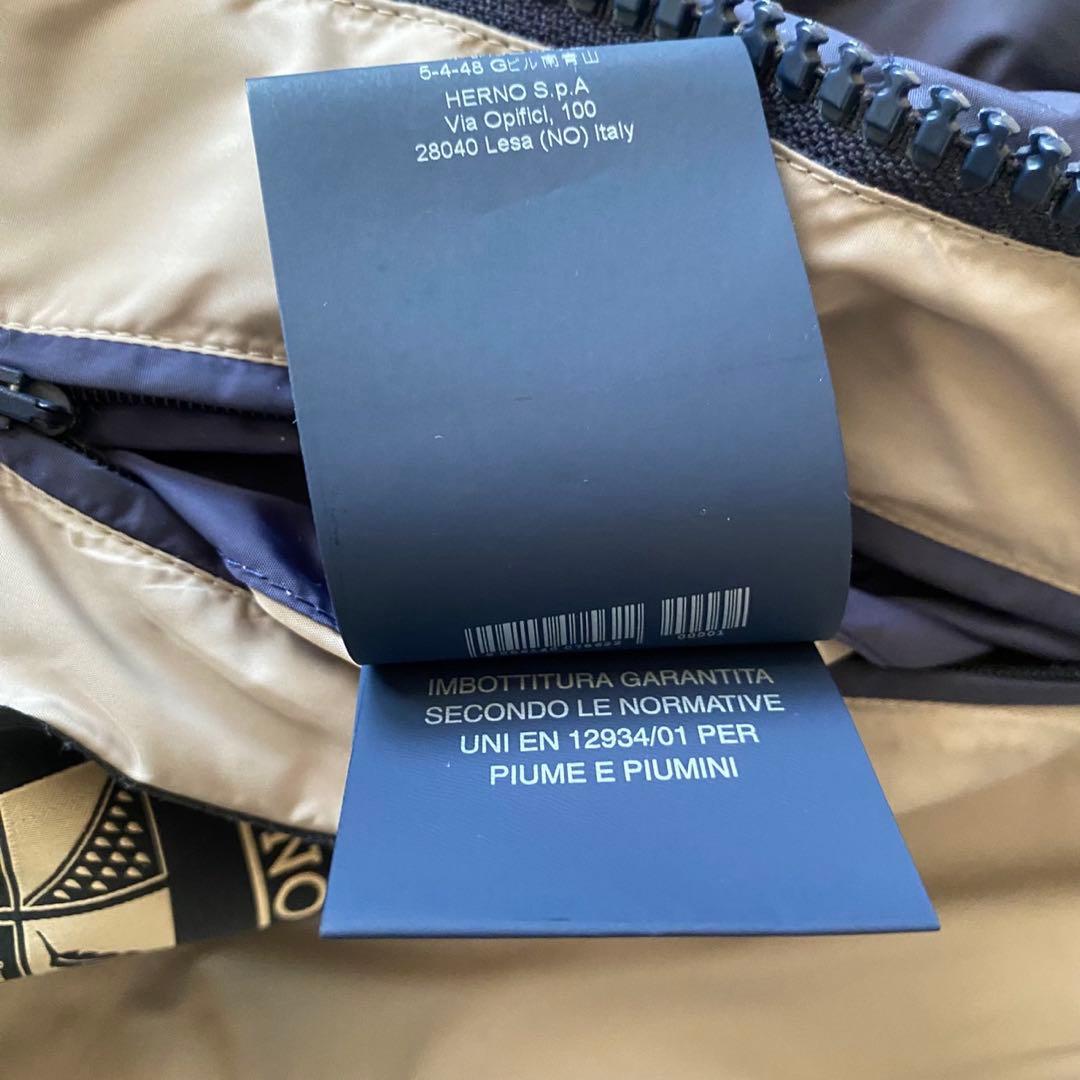 【希少◦2XL✨】HERNO ポーラテック ダウンジャケット ネイビー 52
