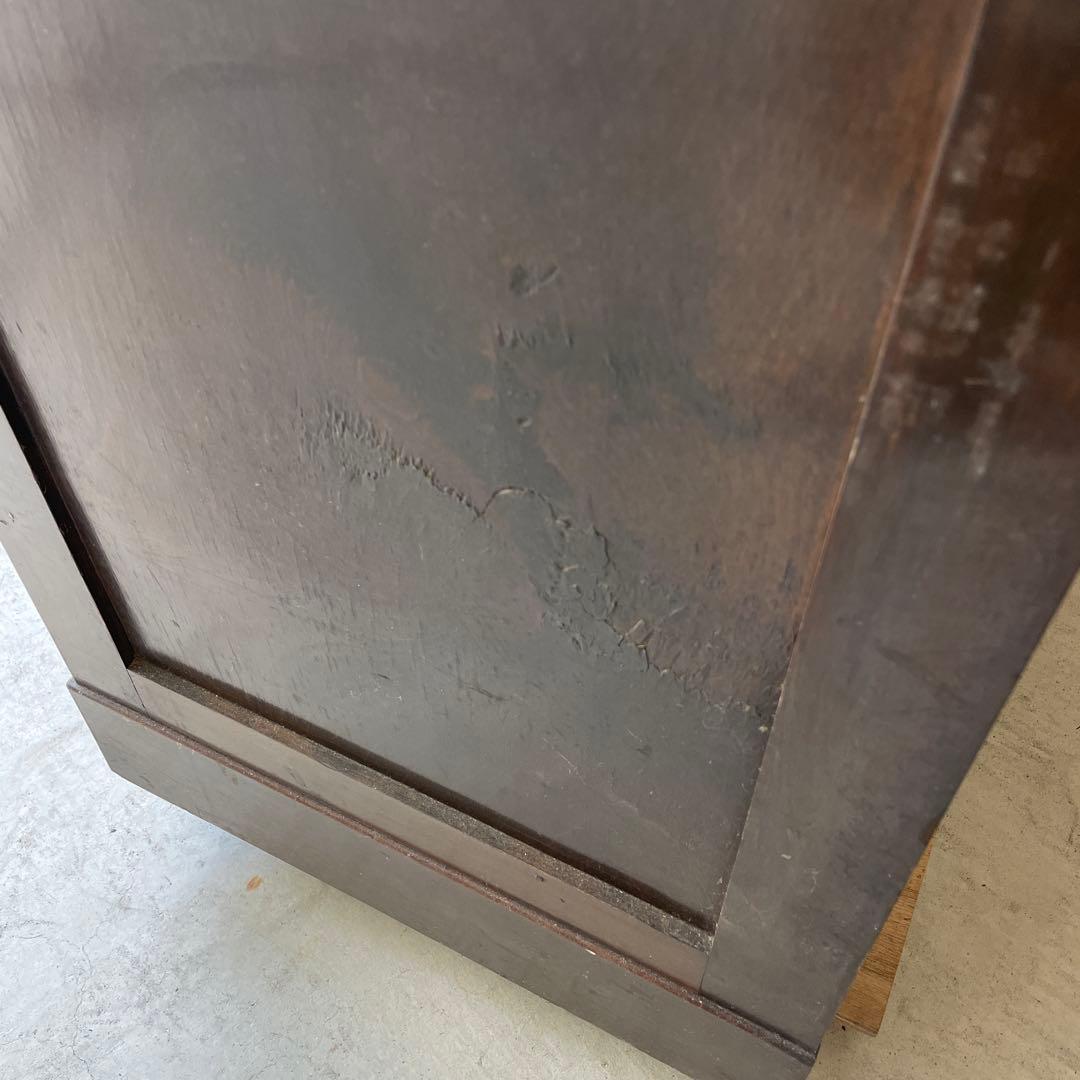 ヴィンテージ 古家具 キャビネット 飾り棚 無垢材 レトロ アンティーク