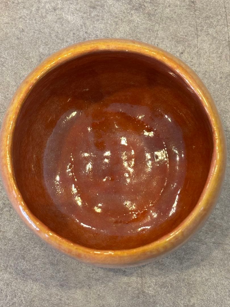 茶道具 佐々木昭楽 赤楽茶碗 時 あかり 茶碗 共箱