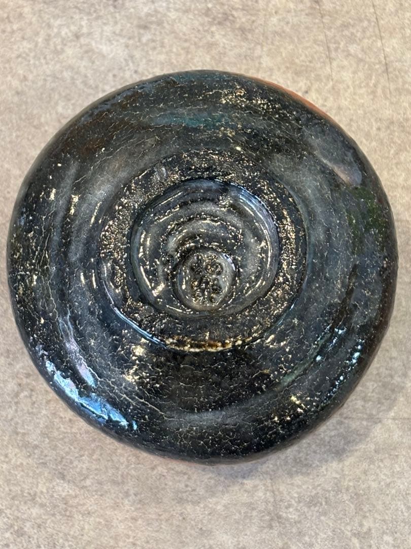 茶道具 佐々木昭楽 赤楽茶碗 時 あかり 茶碗 共箱