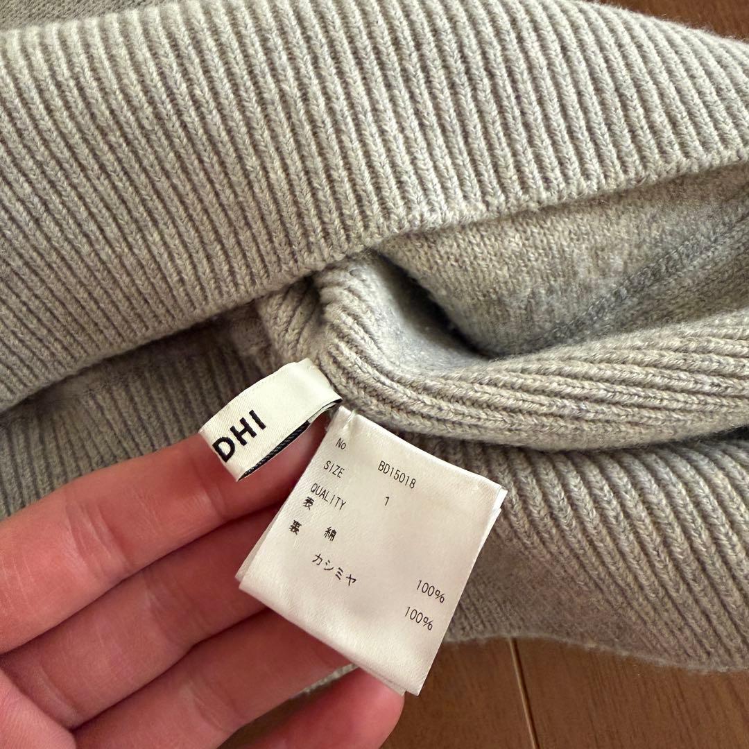 BODHI リバースウィーブ型 カシミヤ ニット セーター