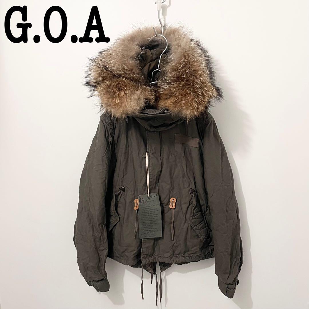 goa G.O.A カーキ ファー モッズ ミリタリー コート y2k MA1